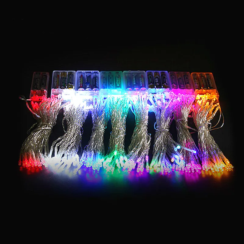 Garland LED AA Battery Power Fairy Lights string Deco Garden Outdoor Party Wedding Xmas Warm White RGB Lamp 1m 2m 3m 4m 5m 10m