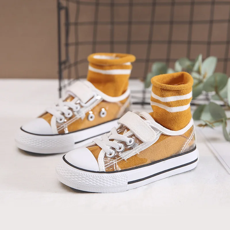 

Fashion Transparent Children Shoes For Girls Boys Unisex Casual PvC Kids Sport Shoes Outdoor Baby Kids Sneakers