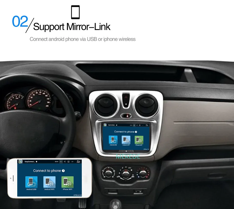 Flash Deal allwiner T3  HD Android 7.1 Car DVD Player For Dacia/Sandero/Duster/Captur/Lada/Xray 2 Logan WIFI GPS Navigation Radio 17