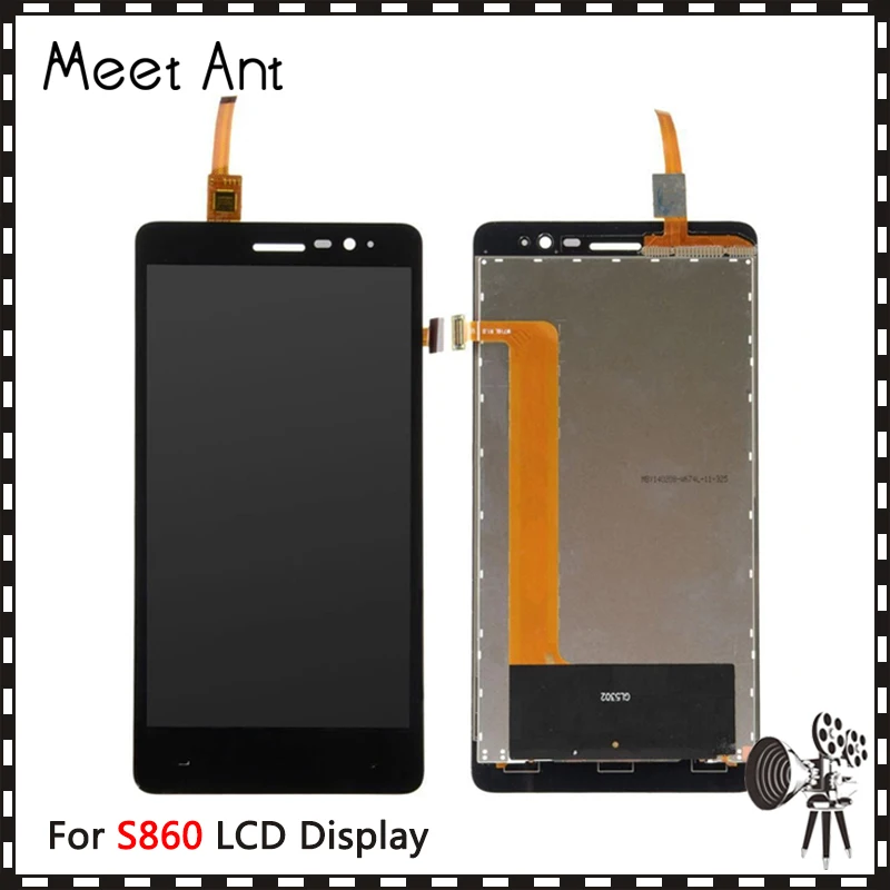 Высококачественный ЖК-дисплей 10 шт./лот 5 3 ''для Lenovo S860 с сенсорным экраном и