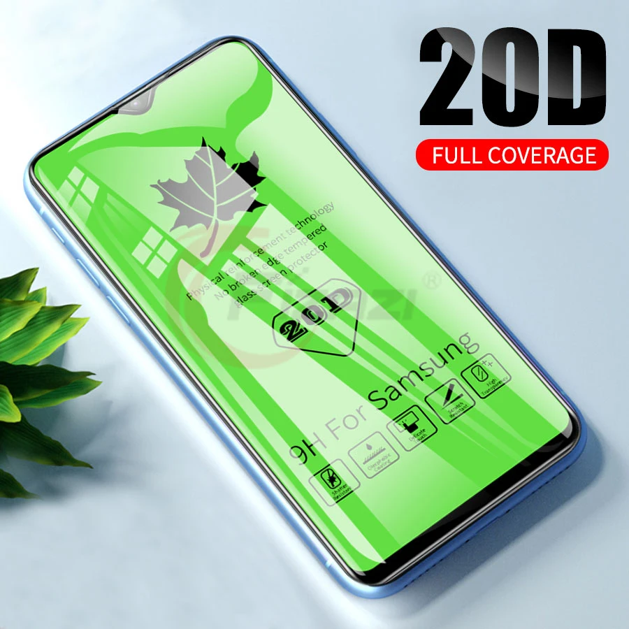 

20D Full Cover Tempered Glass For Samsung Galaxy A40 A50 A70 A8 Plus A7 J6 J4 Plus 2018 J2 Core Screen Protector Protective Film