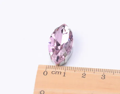 pink color Бисер для шитья 13*27 мм 25 шт./лот маркиза с украшением в виде кристаллов изысканный камень с латунной схватка с 4 отверстиями с украшением в виде кристаллов - Цвет: pink color