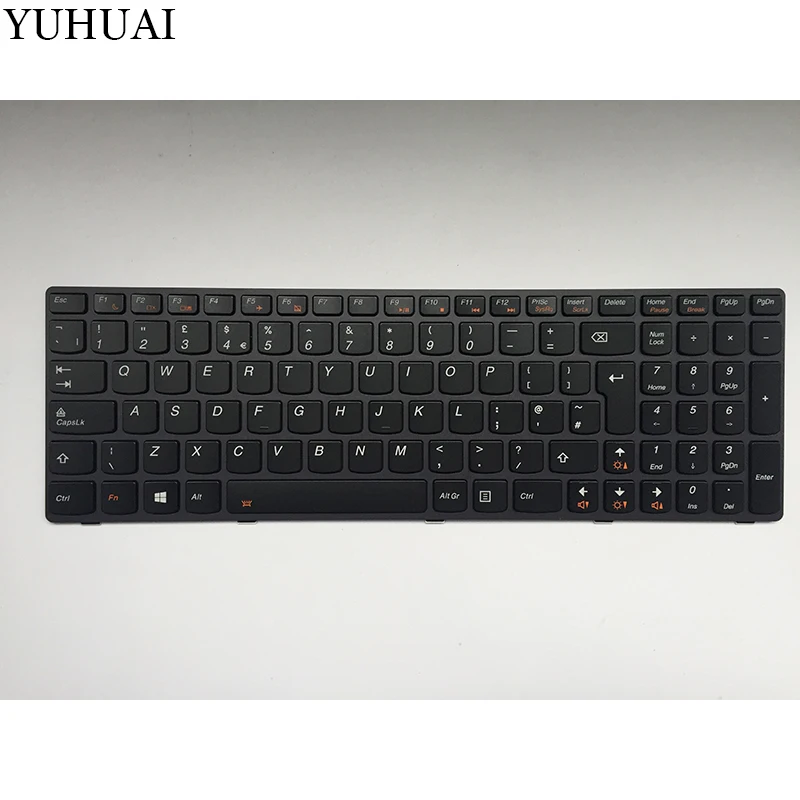 Новый Великобритании Клавиатура ноутбука для lenovo IdeaPad Y580 Y580N Y580NT Великобритания Клавиатура