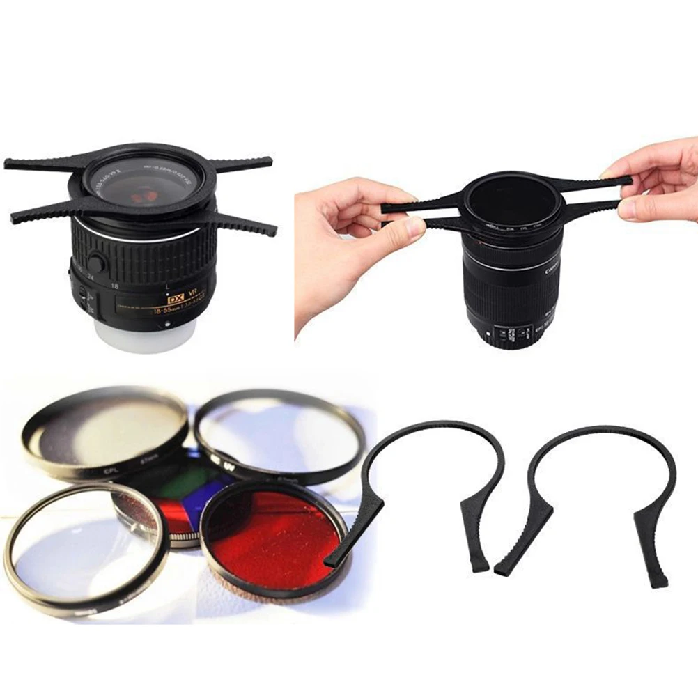 2pcs Camera Lens Filter Wrench Removal Tools Spanner Pliers 49mm 52mm 55mm 58mm