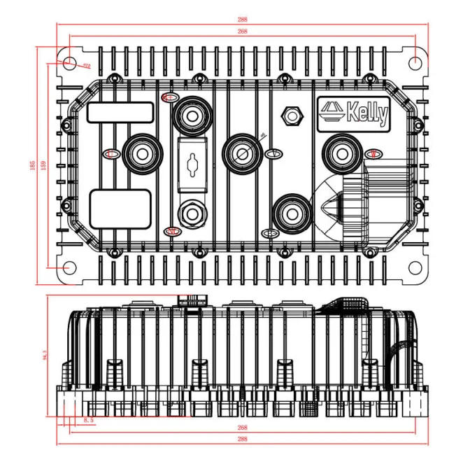 QSKLS7275H, 24 V-72 V, 500A, синусоидальный бесщеточный контроллер двигателя, контроллер двигателя QS