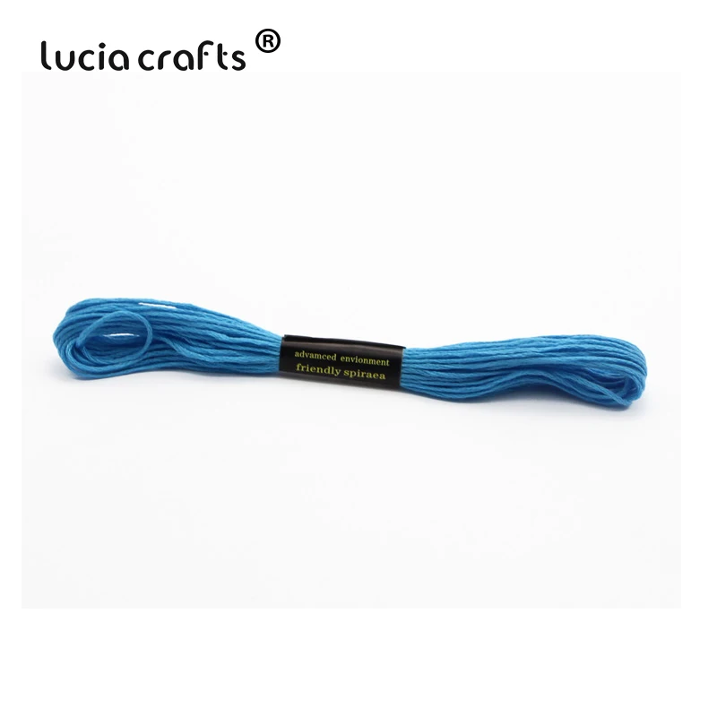 Lucia crafts 100 шт, 1 цвет/шт нить для вышивки хлопок нитки для вышивки крестом нить шитье, моток пряжи аксессуары ручной работы 089153