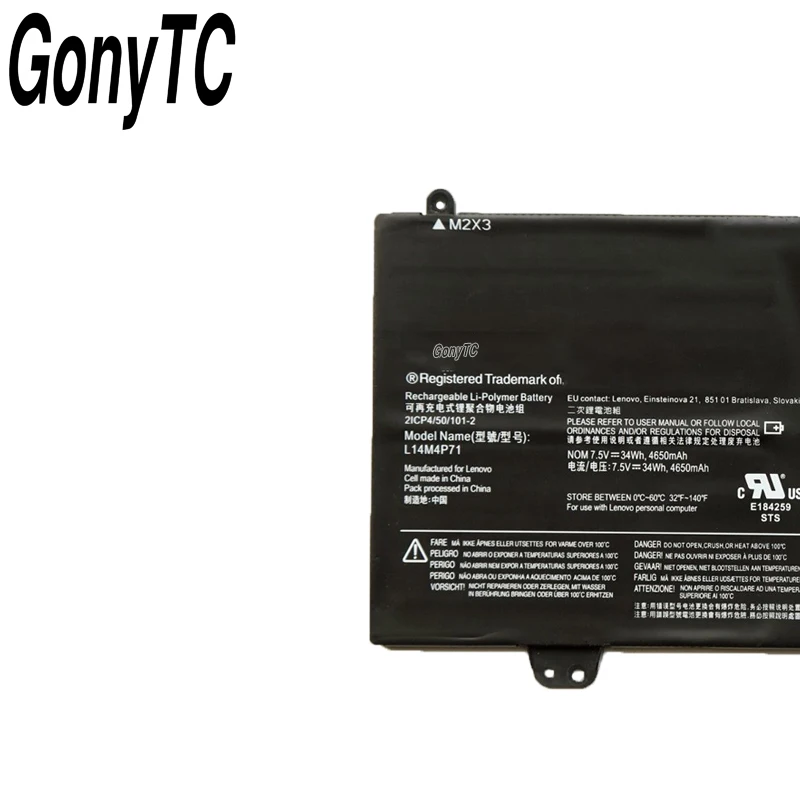 GPNYTC новая настоящая аккумуляторная батарея для ноутбука L14M4P71 lenovo Yoga3 11 5Y10c (U) Yoga 3
