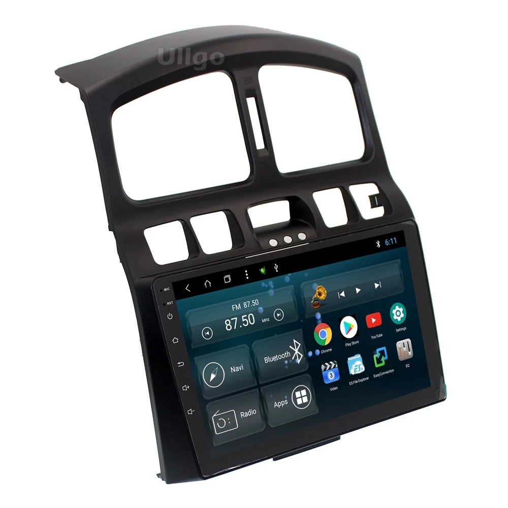 9 дюймов Восьмиядерный Android 9,0 автомобильный DVD gps для hyundai Santa Fe 2001-2006 Авторадио gps Автомобильное головное устройство с BT RDS wifi зеркало-ссылка