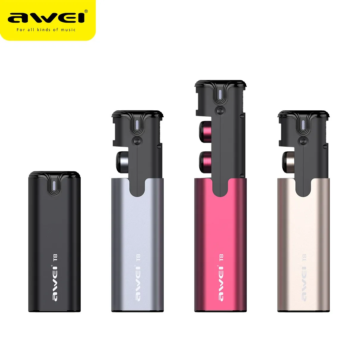 Awei T8 Baru Tws Wireless Bluetooth Earphone V4 2 Sport Pertemuan Di Telinga Earphone Earbud Dengan Mikrofon In Ear Earphones Bluetooth Earphonewireless Bluetooth Earphone Aliexpress