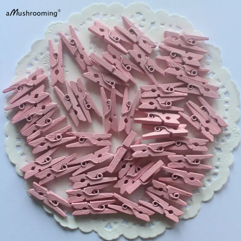 Fun Express Pastel Pink Mini Clothespin Party Favors