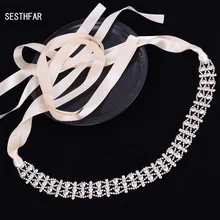 Золотые хрустальные свадебные Ремни настоящие образцы ручной работы атласные стразы свадебные ленты пояса свадебные аксессуары