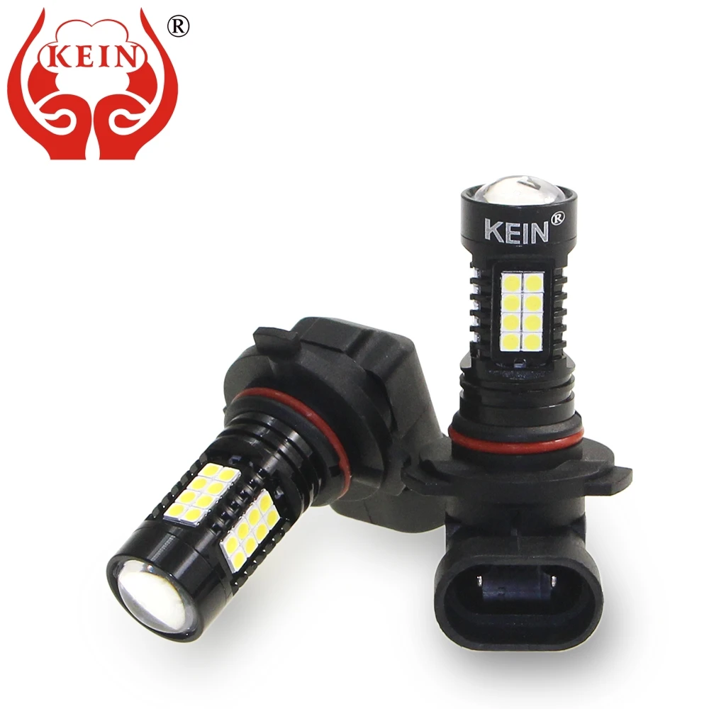 

KEIN 2PCS 9005 9006 led Fog light HB3 HB4 36SMD 3030 led car auto HD len DRL Daytime Running Driving Lamp bulb Vehicle White 12V