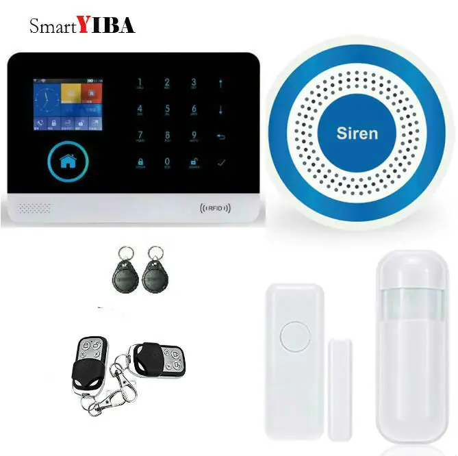 SmartYIBA WIFI GSM Security Alarm APP Control Smart Wireless Alarmes