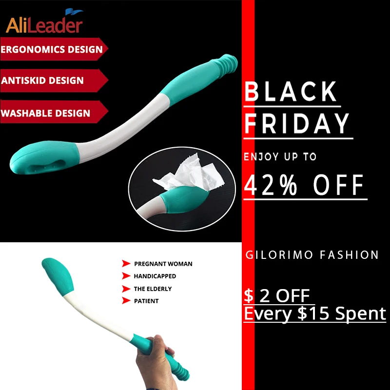 Alileader Comfortable Wipe By Body Healt Clean Easy Toileting Aid Toilet Paper Tissue Holder For Disabled