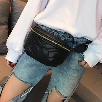 

2019 New Fashion Women Love Crossbody Shoulder Bag Pocket Bag Fashion Wild Chest Bag Waist Pack Belt Phone Running Bags