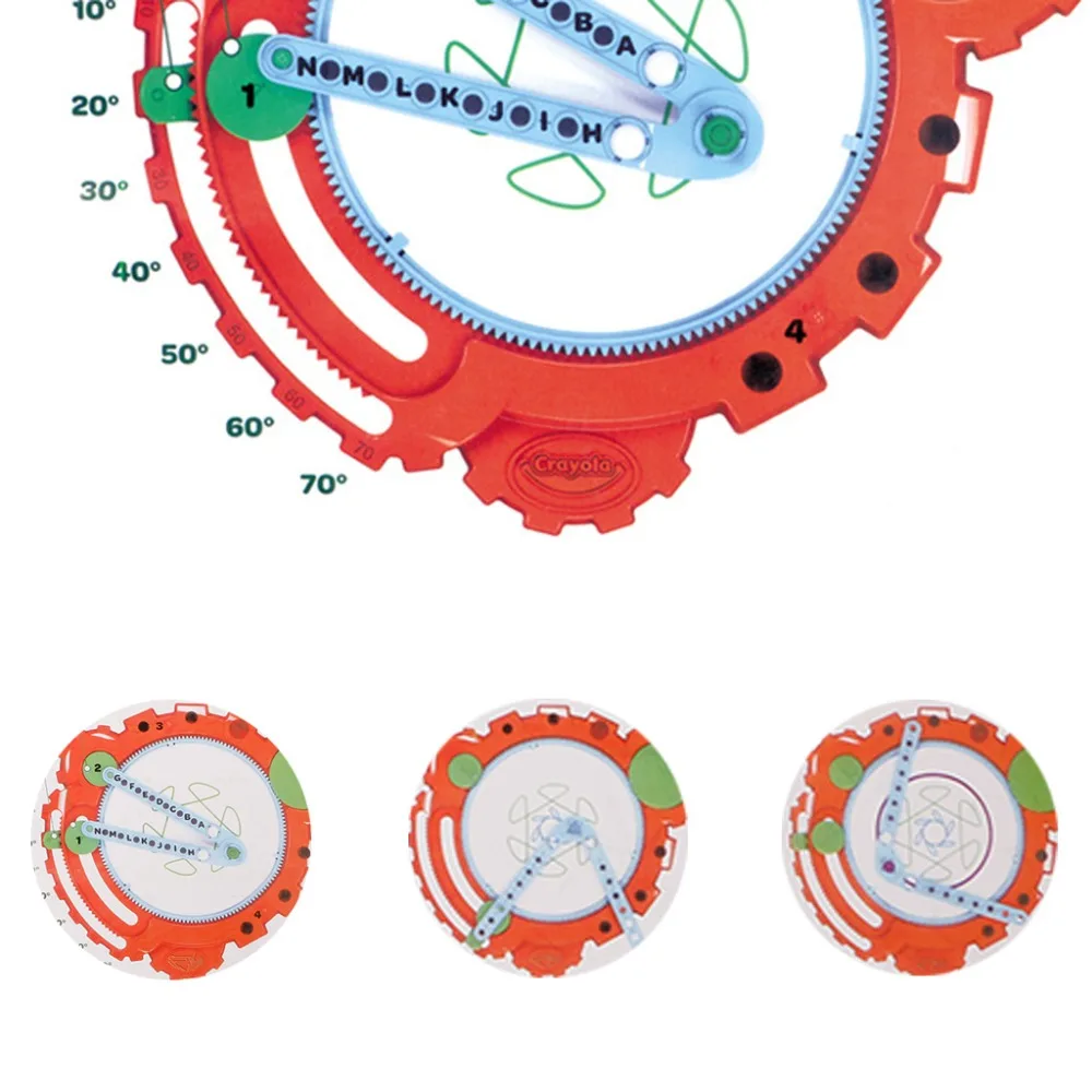 Spirograph Geometric Ruler Students Stationery Drafting Drawing Kit Kids Toy Set Learning Art Educational Drawing Toys Gifts