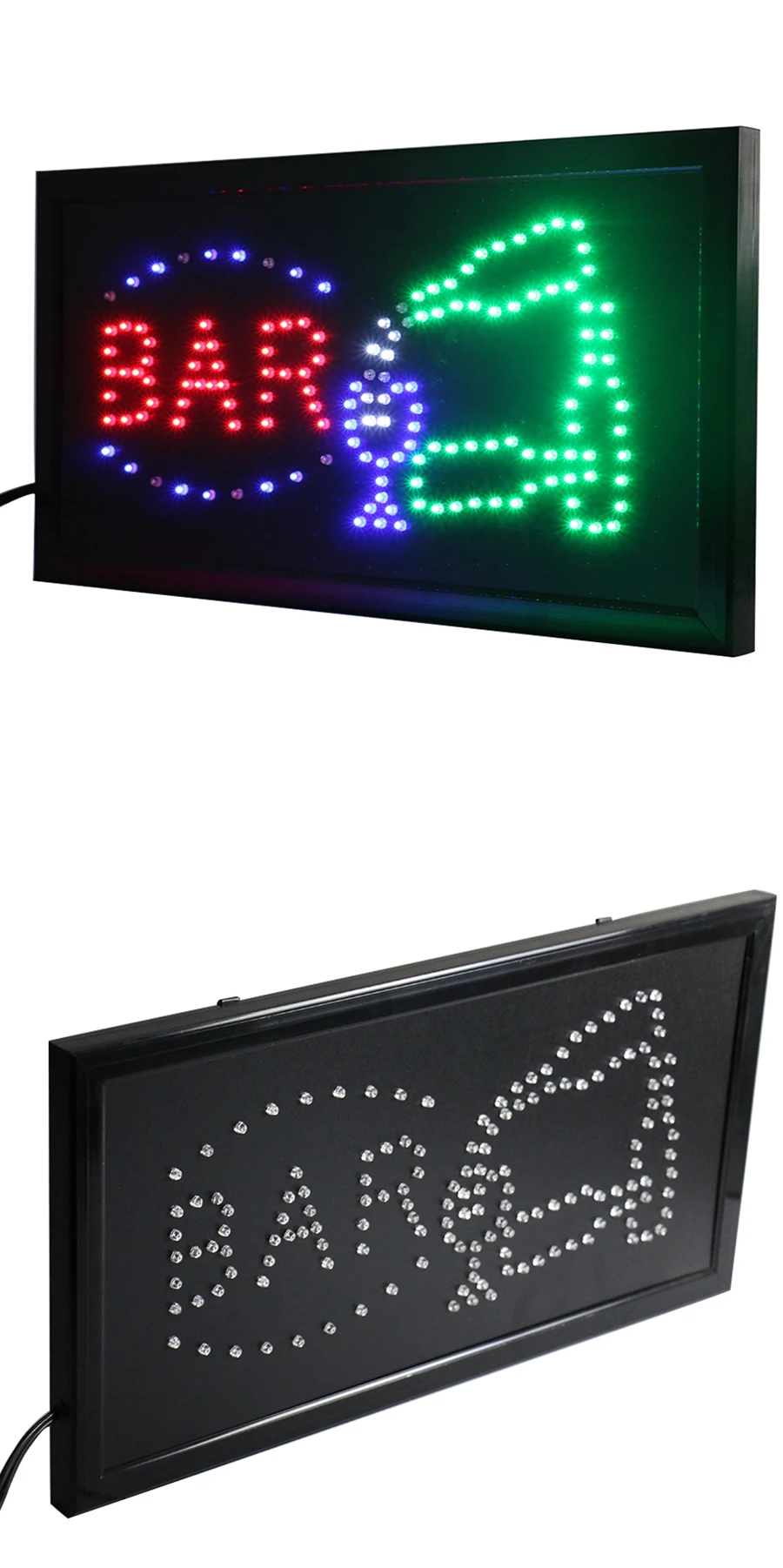 CHENXI Open Bar Led Neon Business Motion Light Sign On/off with Chain Led Sign Board 19*10 inch Indoor