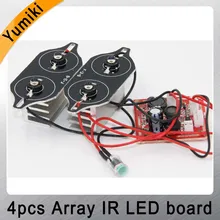 Yumiki Точечный светильник инфракрасный 4x ИК светодиодный для камер видеонаблюдения ночное видение для dahua 110 корпус