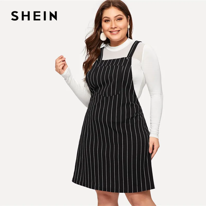 shein pinafore dress