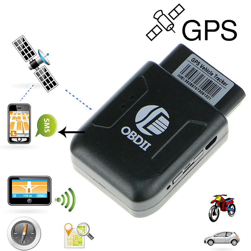 

Mini OBD II Car Truck Vehicle GPS Tracking Device GSM GPRS GPS with Standard OBDII 16 Pin connecter Tracking devices PVC