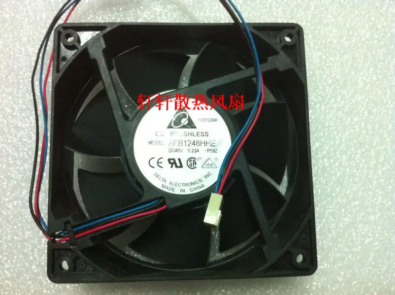 

NEW Original DELTA AFB1248HHE 12038 12cm DC 48V 0.23A 120*120*38MM 3-wire Inverter Cabinet Cooling Fan