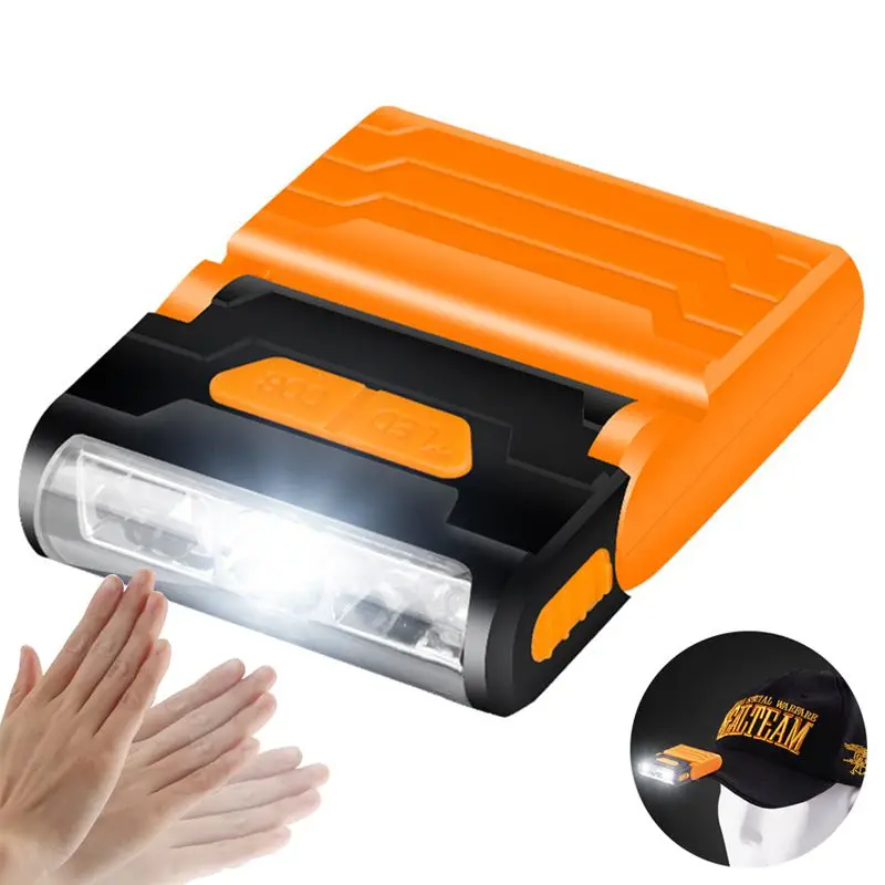 

Induction Cap Light Glare Charging Led Fishing Light Outdoor Waterproof Night Fishing Cob Cap Light Built-In 500Mah Lithium Ba