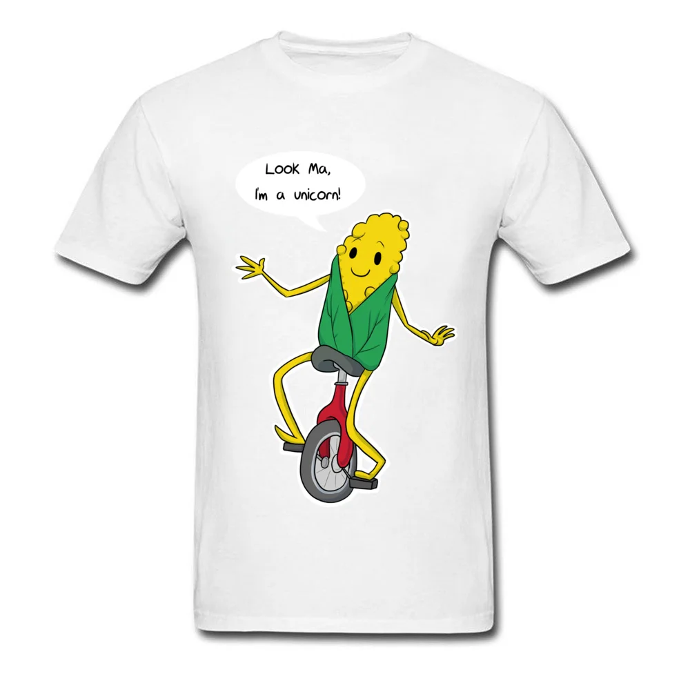 Look Ma Im a Unicorn T-shirts Company Short Sleeve Street 100% Cotton Fabric Round Neck Mens Tops T Shirt Summer Tshirts Fall Look Ma Im a Unicorn white