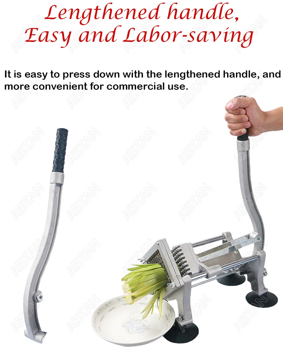 ST1 commerical manual aluminum die-casting potato chipper cutter potato chips cutting machine