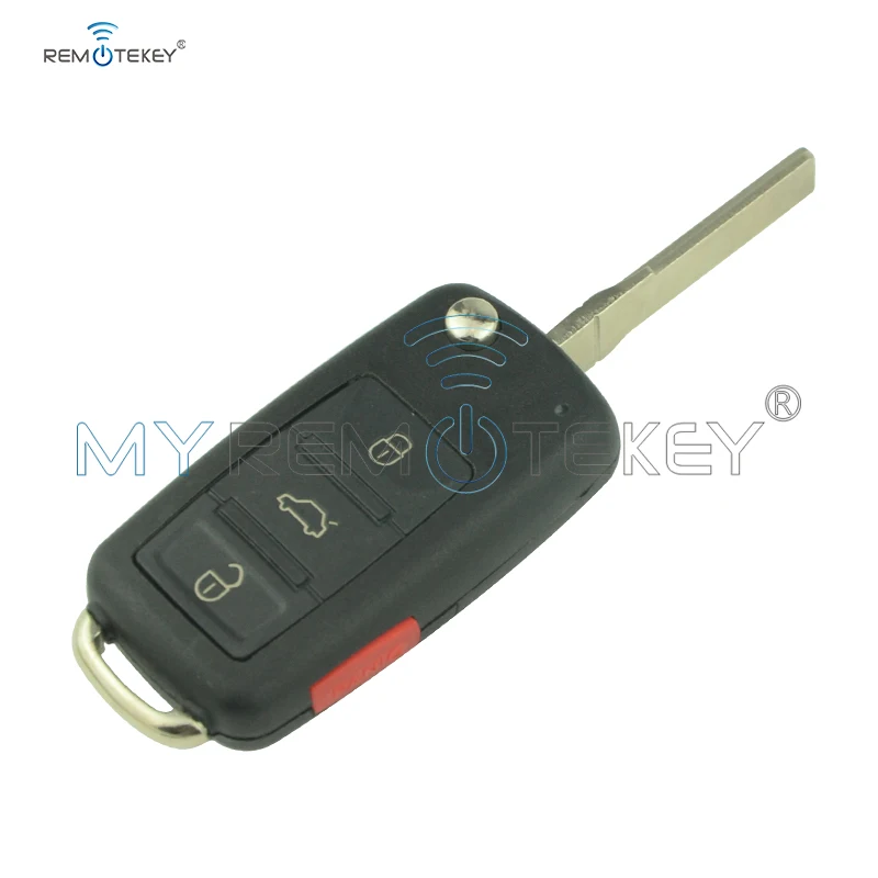 Remtekey дистанционного ключа автомобиля 300 959 753aa Hu66 3 кнопки с Паника 315 МГц для Vw Touareg 2006 2007 2008 300959753aa флип-ключ для автомобиля