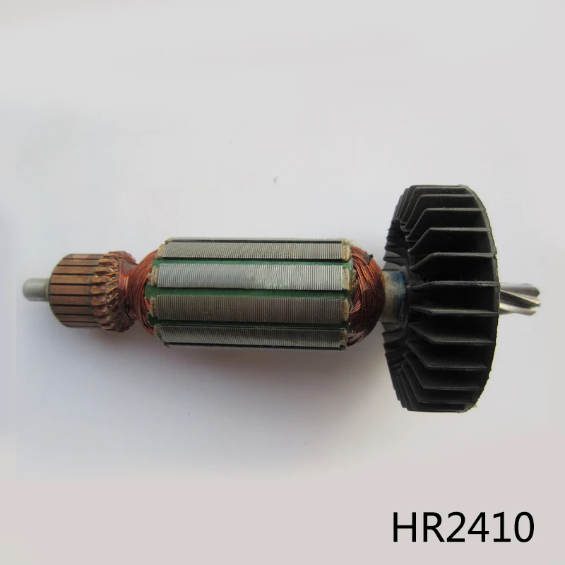 Replacement AC 220V 6 -Teeth Drive Shaft Electric Hammer Armature Rotor for Makita HR2410,High-quality!