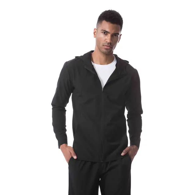 Mens Jackets Zipper Long Sleeve Running Jacket Gym Fitness Tight Tops