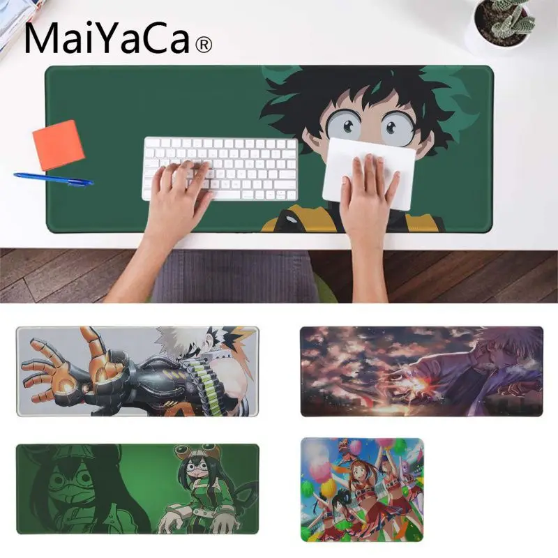 

MaiYaCa My Hero Academia Unique Desktop Pad Game Mousepad Pad To Mouse Notbook Computer Gaming mouse pad Keyboard Mouse Mats