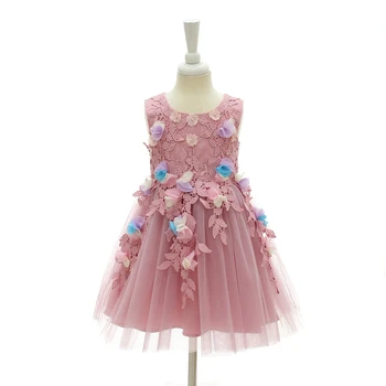 

Fashion Purple Flower Girl Dresses Baby First Second Birthday Party Clothes Infant Girl Dress Princess Newborn Dress for Wedding