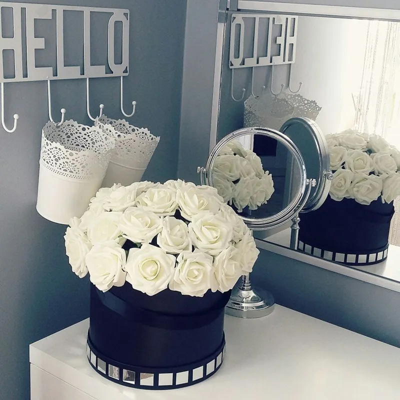 

5Pcs 10cm Big Artificial Flowers PE Foam Rose DIY Bride Bouquet Decor Wedding party Decorative Wreath Scrapbooking Supplies