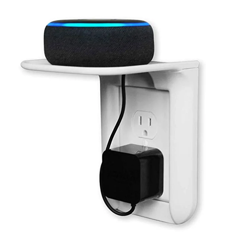 

Socket Shelf for Mobile Phone Charging Charger Sound Night light Rack Holder Hanger on the wall