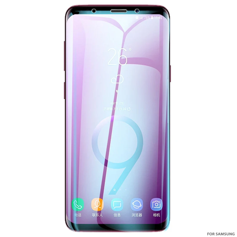 9D мягкий полный защитный экран Гидрогелевая Мембрана для samsung s10 s9 s8 s7 s10Plus S9Plus S8Plus