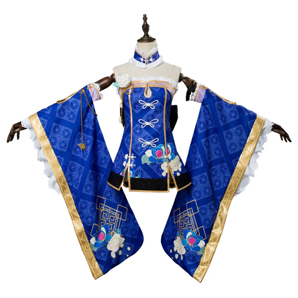 LoveLive Aqours Kanan Matsuura Косплей Костюм Пробуждение Китай платье Ver для женщин девочек Хэллоуин карнавальные костюмы на заказ