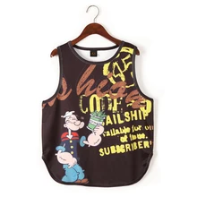 Женская модная майка с изображением персонажей Харадзюку, уникальная женская футболка в стиле хип-хоп, повседневный летний топ для женщин, укороченный топ