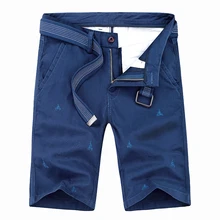 Хлопковые камуфляжные мужские шорты, модные мужские шорты Карго с несколькими карманами, повседневные камуфляжные уличные мужские шорты(без пояса