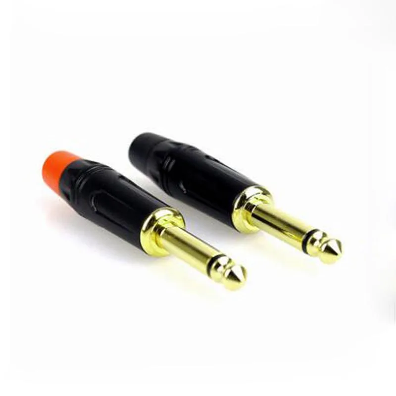 Аудиоадаптер с позолоченным штекером для микрофона 6 35 мм|plug gold|jack microphonejack plug |