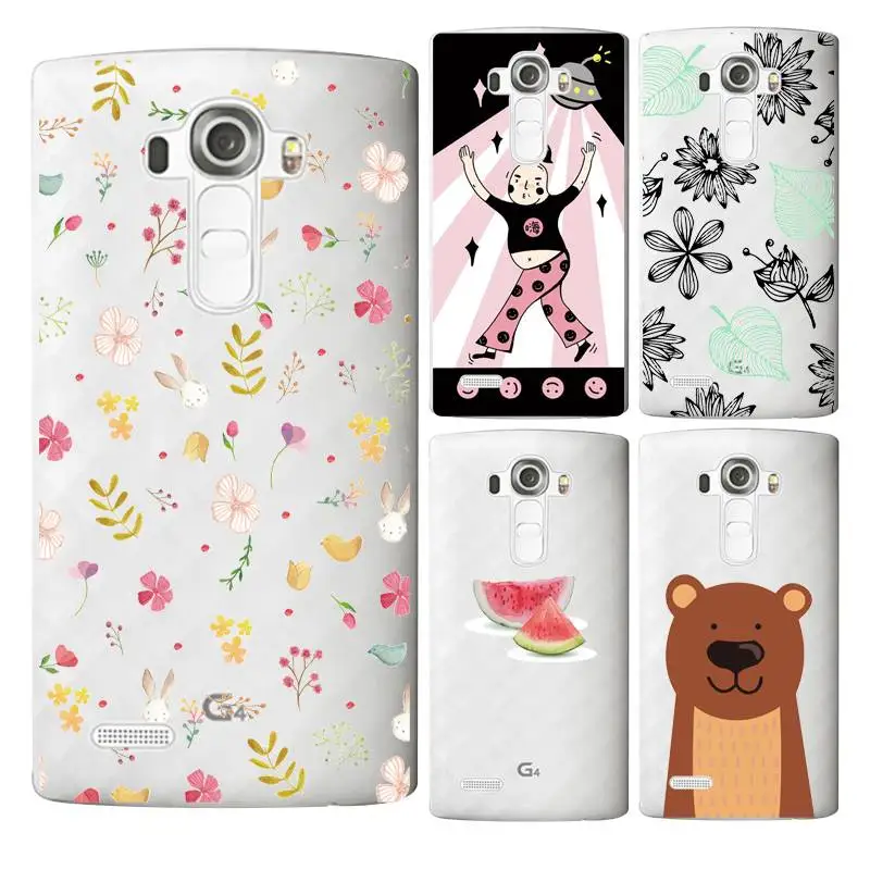 Cartoon watermelon Cute Hand Hollow flower Soft Clear TPU Phone Case For LG G3 G4 G5 V10 K3 K4 K5 K8 K10 2017 Free Shipping | Мобильные