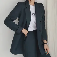 Women's suit 2019 autumn new high quality fabric solid color business Slim temperament suit jacket wide leg pants suit