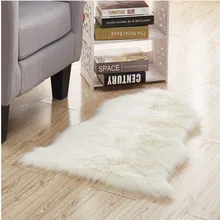 Белый нескользящий удобный коврик против усталости несколько размеров для дивана или стула ковры из овчины из искусственного меха
