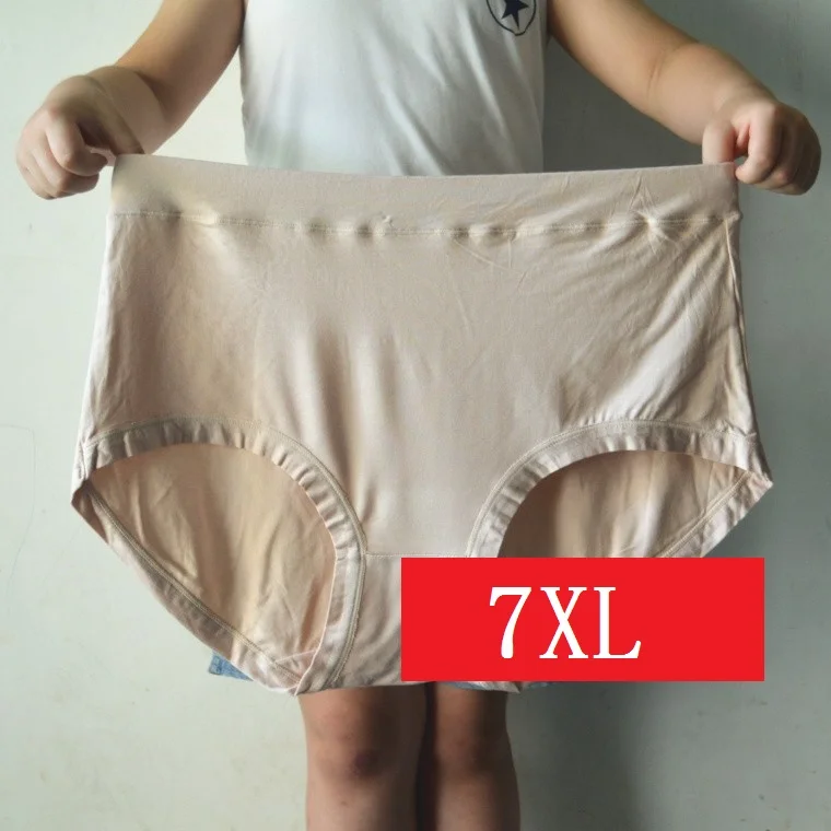 7XL новые модные женские супер большой нижнее бельё для девочек сексуальное женское белье интимные трусы из бамбукового волокна Высокая