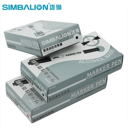 LifeMaster Simbalion двойной маркер 0,5 мм/1,0 мм 2 шт./лот спиртовая основа чернила отметка на все CD/дерево/металл/стекло/керамика 685