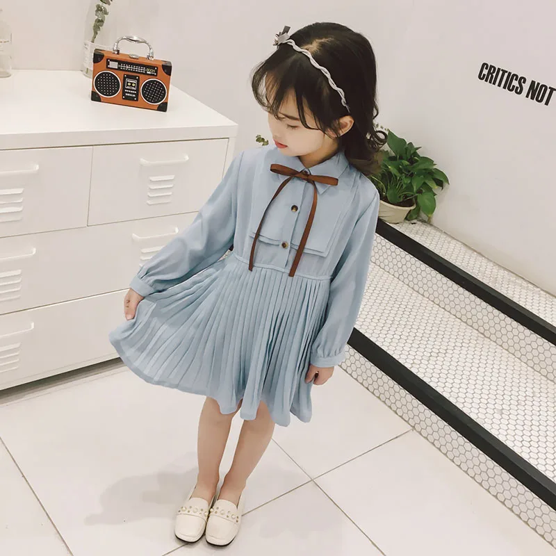 

Girl Party Dress Waist Long Sleeve Chiffon Kids Dresses For Girls Clothes Stripes lol Suprise Lace Vestido Baby Girl lol Dress