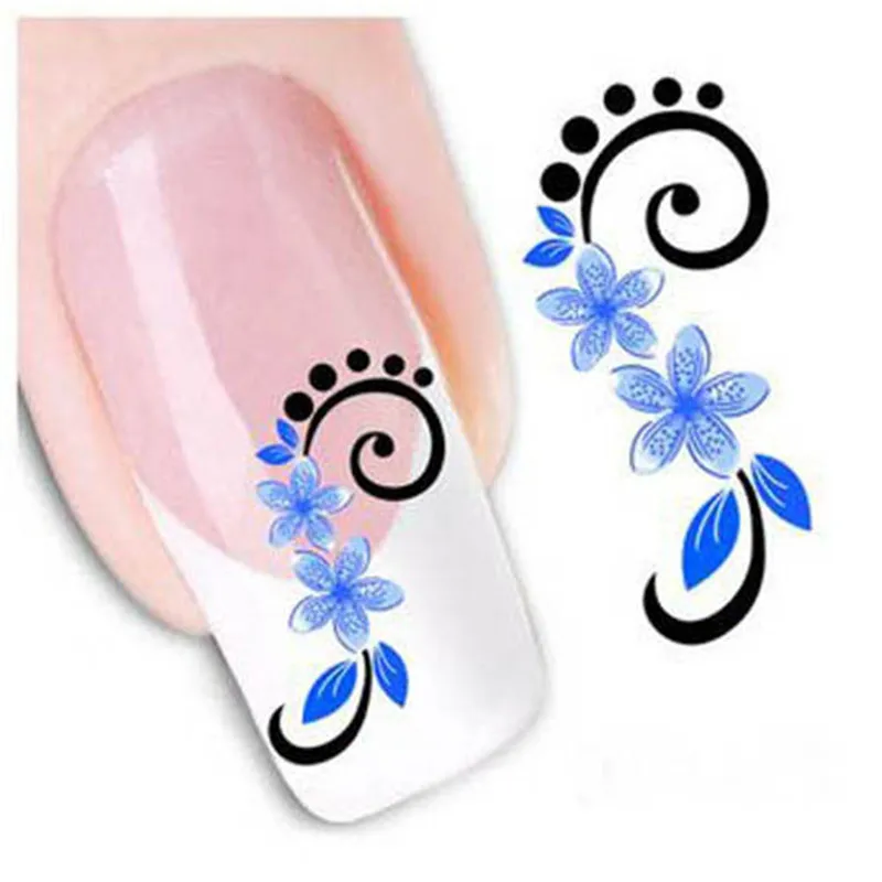 

Hot 1 Sheet/Lot Water Decals Sticker Transfer Slide Decal Sticker DIY Nail Stickers Tips Toe Decoration Nail Art Tools