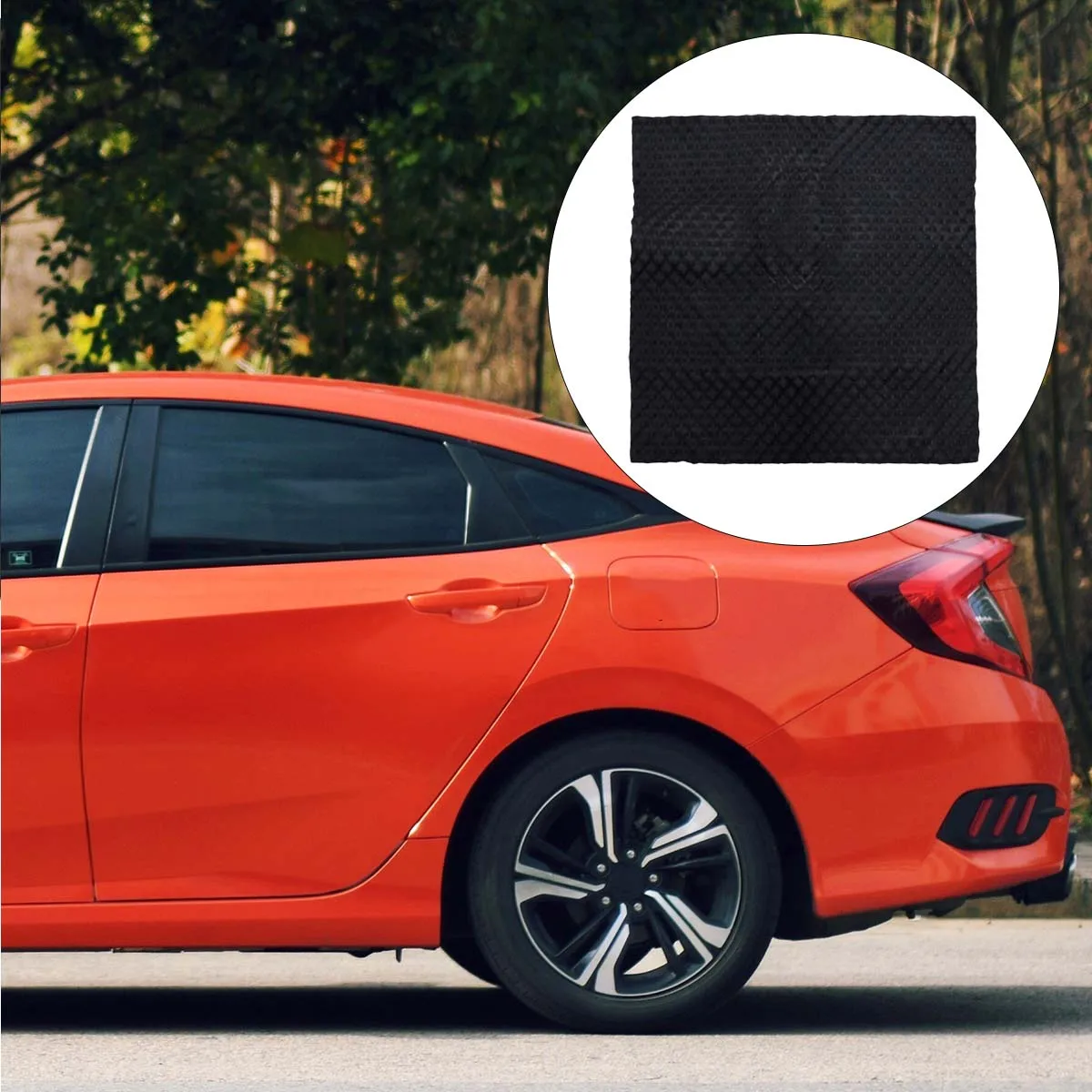 

1PC Soundproof Pad Rubber Durable Car Noise Sound Absorption Soundproof Sound Insulation Deadener Pad Cushion Mat