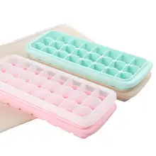 Силиконовый Лоток Для Льда пылезащитный чехол для домашнего желе, форма для пудинга, детская дополнительная коробка для еды, 24 отделения