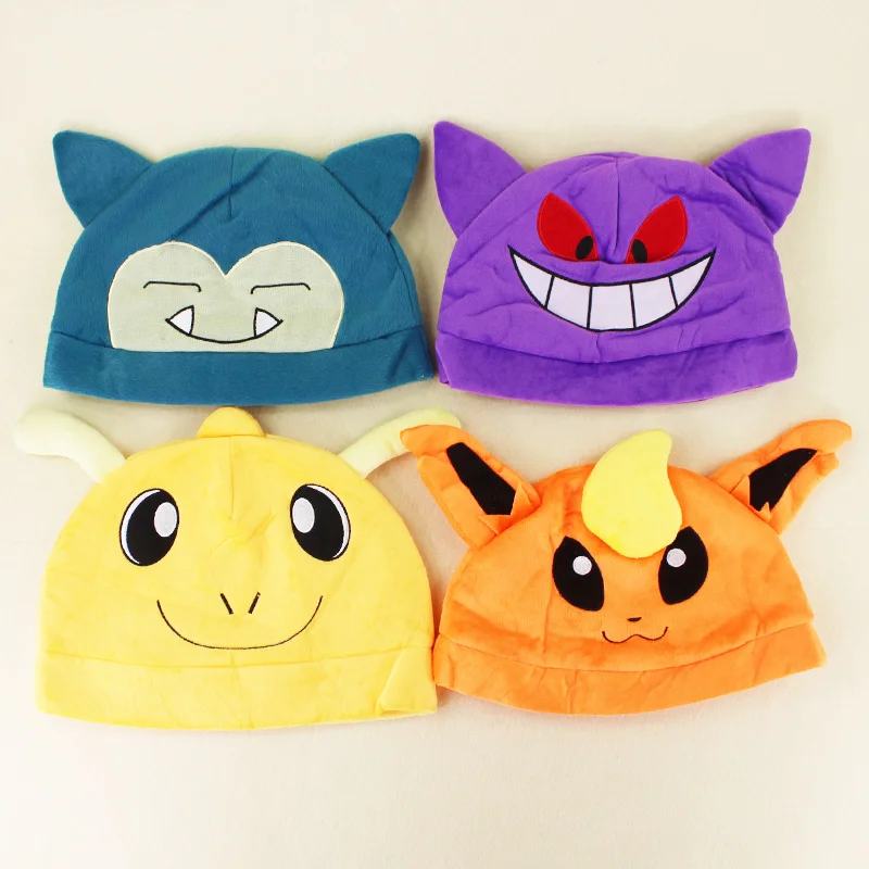 11 Styles Kawaii Anime Snorlax Dragonite EEVEE Gengar Mew Adults and children Hip Hop Plush Stuffed